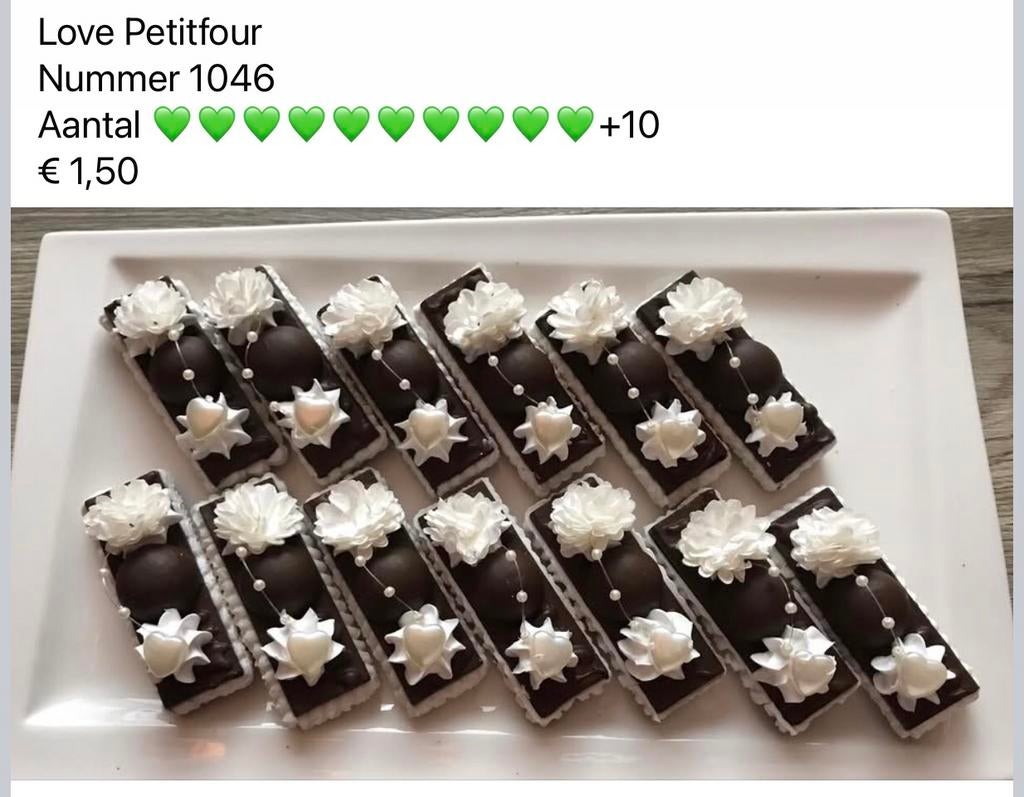 Div decoratie nep petitfour petitfours DEEL 1, Huis en Inrichting, Woonaccessoires | Overige, Ophalen, Nieuw