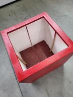 polyester plantenbak 70x70x70cm Rood, Tuin en Terras, Ophalen, Kunststof, Binnen, Vierkant