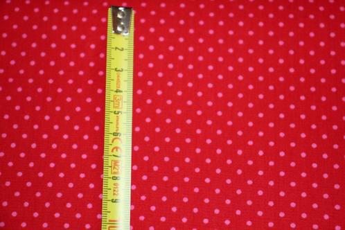 100% poplin katoen stof - rood / roze gestript #3778, Hobby en Vrije tijd, Stoffen en Lappen, Nieuw, Katoen, 120 cm of meer, 200 cm of meer