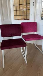 Buisframe stoelen opnieuw gestoffeerd met stof van ‘Keymer’, Vier, Stof, Ophalen of Verzenden, Zo goed als nieuw