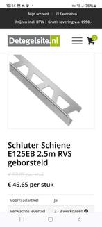 Schluter Schiene matte RVS geborstelde EB profielen, Ophalen, Nieuw, Rvs