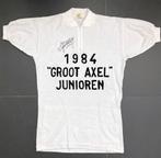 Wollen wielertrui GROOT AXEL - 1984 JOHN VD AKKER gesigneerd, Ophalen of Verzenden