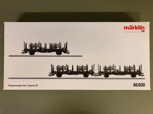 Märklin H0 / 46400 Set rongenwagens (DB) One-time series, Hobby en Vrije tijd, Modeltreinen | H0, Zo goed als nieuw, Treinset