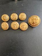 Zeemansknopen met Anker - Goudkleurig (7 stuks), Hobby en Vrije tijd, Naaien en Fournituren, Ophalen of Verzenden, Gebruikt, Knoop of Knopen