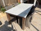 Tuintafel, Tuin en Terras, Ophalen, Gebruikt, Rechthoekig, Hout
