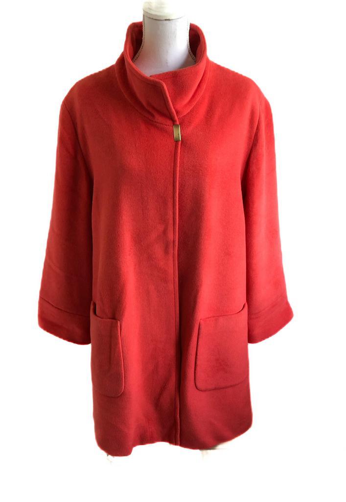 Mooie jas van Basler 48, Kleding | Dames, Jassen | Winter, Zo goed als nieuw, Maat 46/48 (XL) of groter, Rood, Ophalen of Verzenden