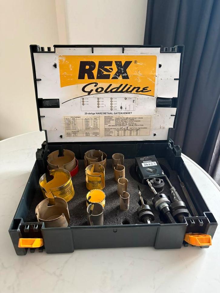 Gatzaagset rex en profit, Doe-het-zelf en Verbouw, Gereedschapskisten, Gebruikt, Ophalen of Verzenden