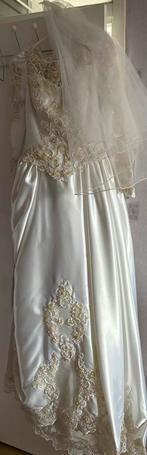 Trouwjurk maat S / 36, Ophalen, Gedragen, Wit, Trouwjurk