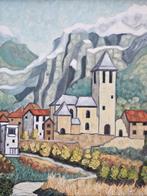 Schilderij olieverf op board Pyreneeën Johannes Landman, Ophalen