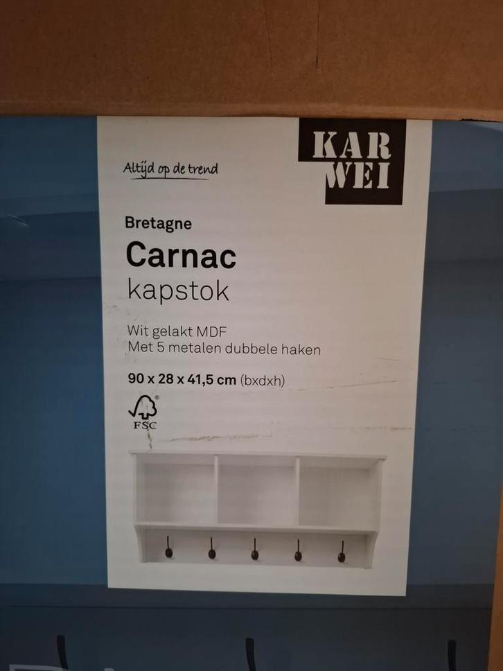 Nieuwe Carnac Bretagne wandkapstok van Karwei, Huis en Inrichting, Woonaccessoires | Kapstokken, Nieuw, Wandkapstok, Minder dan 100 cm