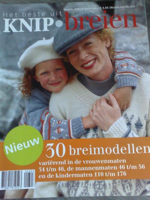 Knip . Breien winter 2003 , 30 breimodellen, Hobby en Vrije tijd, Breien en Haken, Zo goed als nieuw, Breien, Patroon of Boek
