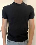 Mango blauw fijngebreid T-shirt, regular fit, maat M, Ophalen of Verzenden, Mango, Gedragen, Maat 48/50 (M)