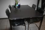 eethoek moet weg( verhuizing!)  zeer nette eethoek(2) teab, Ophalen of Verzenden, Gebruikt, Modern, 4 tot 6 stoelen
