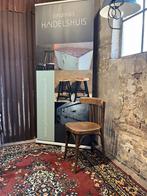 (3)Karaktervolle houten stoel , cafe stoel, bistro stoel., Antiek en Kunst, Curiosa en Brocante, Ophalen