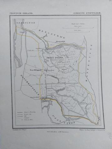 46 / Stoppeldijk Paulus Polder Hengstdijk Litho van J Kuyper beschikbaar voor biedingen