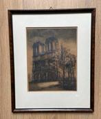 Ingelijste ets Notre Dame Parijs, Ophalen of Verzenden