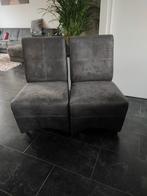 2 mooie stoelen met wieltjes, kleur antraciet., Huis en Inrichting, Ophalen, Zo goed als nieuw, Minder dan 75 cm, Minder dan 150 cm