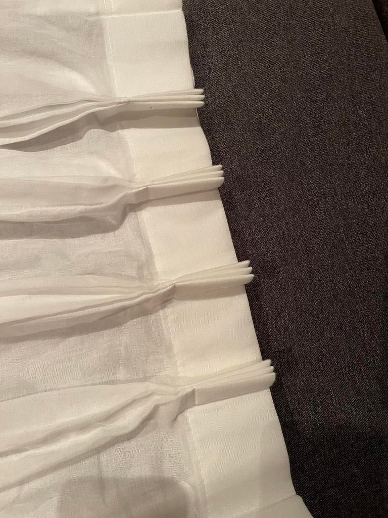 Inbetweens gordijnen, Huis en Inrichting, Stoffering | Gordijnen en Lamellen, Zo goed als nieuw, 200 cm of meer, Wit, Ophalen of Verzenden