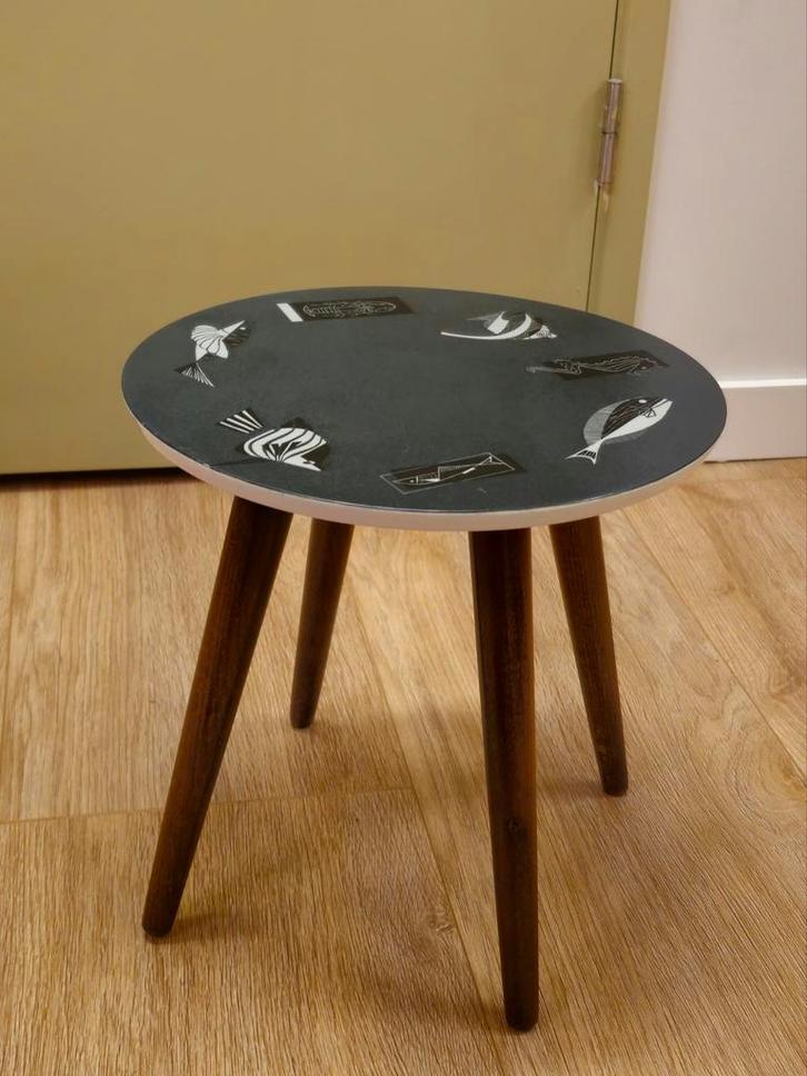 Vintage Vissen Plantentafeltje Tafeltje Bijzettafeltje Vis, Verzamelen, Retro, Ophalen