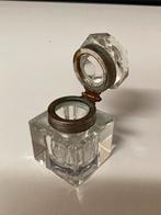 Antieke Glazen Inktpot - 4x4 cm, Antiek en Kunst, Ophalen of Verzenden
