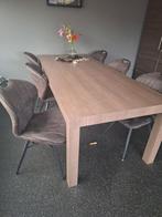Te koop Eettafel met 6 stoelen, Ophalen, Vijf personen of meer, Rechthoekig, 50 tot 100 cm