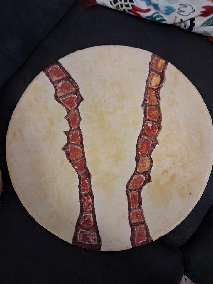 Handgemaakte Decoratieve Schaal  42 cm., Huis en Inrichting, Woonaccessoires | Schalen en Manden, Nieuw, Schaal, Rond, Ophalen