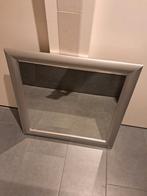 Spiegel met zilveren lijst (0.70 X 0.70)., Ophalen, Zo goed als nieuw, Minder dan 100 cm, Rechthoekig