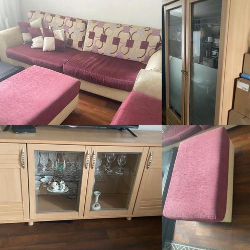GRATIS MEUBELS!! banken, vitrinekast, tv meubelkast, Huis en Inrichting, Banken | Complete zithoeken, Zo goed als nieuw, Ophalen