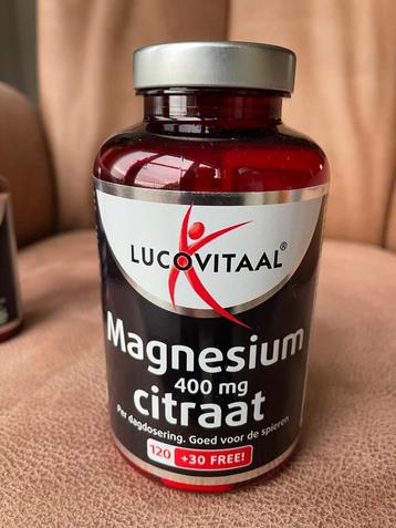 Lucovitaal  Magnesium  400 mg citraat,  150 tabletten beschikbaar voor biedingen