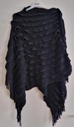 Poncho, Kleding | Dames, Truien en Vesten, Ophalen of Verzenden, Zo goed als nieuw, Zwart