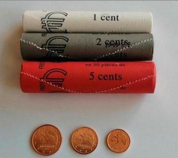 Andorra (1,2,5) Eurocent 2017 in 3 Bank Rol(150 munten)UNC beschikbaar voor biedingen