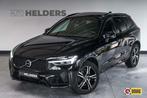 Volvo XC60 2.0 T6 Plug-in hybrid AWD R-Design Pano Trekhaak, Auto's, Automaat, Zwart, Zwart, Leder