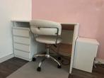 Bureau, bureaustoel en kastje - JYSK & IKEA, Ophalen, Gebruikt, Bureau