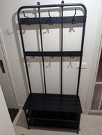 Nipasen zwarte Kapstok IKEA met Bank & Schoenenopberger, Huis en Inrichting, Woonaccessoires | Kapstokken, Ophalen, Gebruikt, Metaal