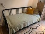 IKEA bedbank, Huis en Inrichting, Slaapkamer | Bedden, 80 cm, Metaal, Zo goed als nieuw, Zwart