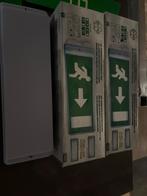 Noodverlichting nooduitgang met stickers, Doe-het-zelf en Verbouw, Bouwverlichting, Ophalen of Verzenden