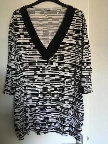 tuniek zwart wit 3/4 mouw Miss Etam beschikbaar voor biedingen