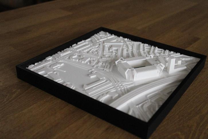 3D Kaart Philips Stadion PSV Eindhoven, Huis en Inrichting, Woonaccessoires | Wanddecoraties, Nieuw, Ophalen of Verzenden