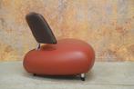 ZGANieuw fraaie leren Leolux Pallone design fauteuil, Huis en Inrichting, Fauteuils, Leolux, Leolux, Design, 75 tot 100 cm