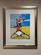 HERMAN BROOD, handgesigneerde zeefdruk : Ajax (incl. lijst), Ophalen