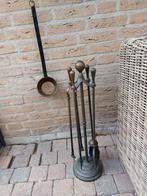 Bronzen 6 delig haardset., Huis en Inrichting, Haarden, Ophalen of Verzenden, Gebruikt