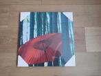 Schilderij met rode parasol. Nieuw!, Huis en Inrichting, Woonaccessoires | Schilderijen, Tekeningen en Foto's, Ophalen, Minder dan 50 cm