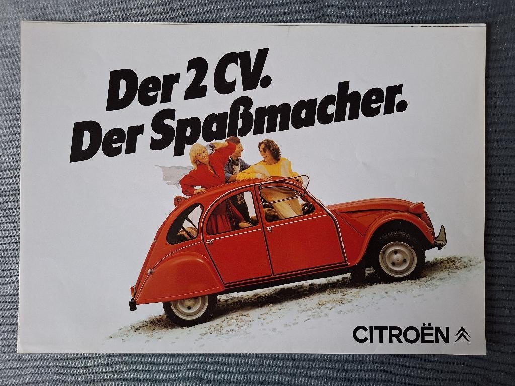 Brochure CITROEN 2CV - 1984 Duits, Verzenden, Zo goed als nieuw, Citroën