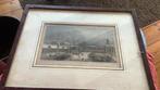 Wintergezicht op Assen ( vintage), Antiek en Kunst, Kunst | Etsen en Gravures, Ophalen of Verzenden