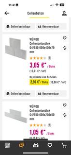Celbeton blokken, Ophalen, Nieuw, Kalkzandstenen
