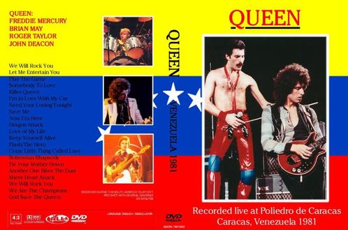 Queen live in Caracas, Venezuela 1981, Cd's en Dvd's, Dvd's | Muziek en Concerten, Muziek en Concerten, Alle leeftijden, Verzenden