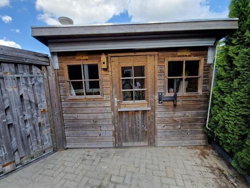 Stevig afsluitbaar tuinhuis met elektra en afvoer, Tuin en Terras, Tuinhuizen, Gebruikt, Tuinhuis, Hout, 250 tot 500 cm, 200 tot 400 cm