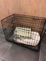 Hondenbench brekz zwart maat M en kussen, Dieren en Toebehoren, Ophalen of Verzenden, Zo goed als nieuw, 75 tot 110 cm, Minder dan 65 cm