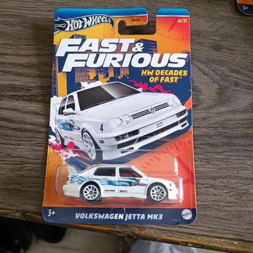 Hot Wheels FAST & FURIOUS VOLKSWAGEN VW JETTA MK3 HW DECADES beschikbaar voor biedingen