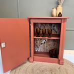 Drankkast halkast terracottakleur gepimpt kastje, Ophalen of Verzenden